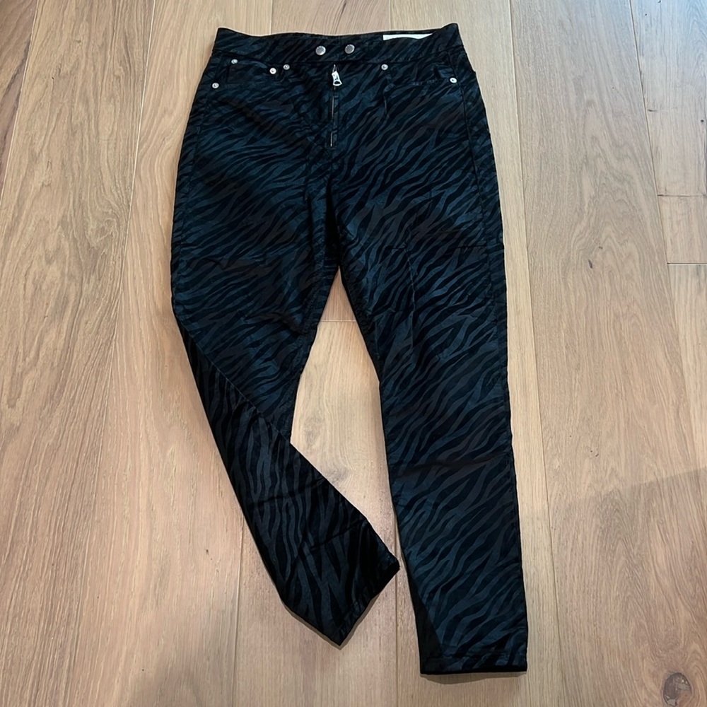 Rag and Bone Cropped Zebra Pants, size 29